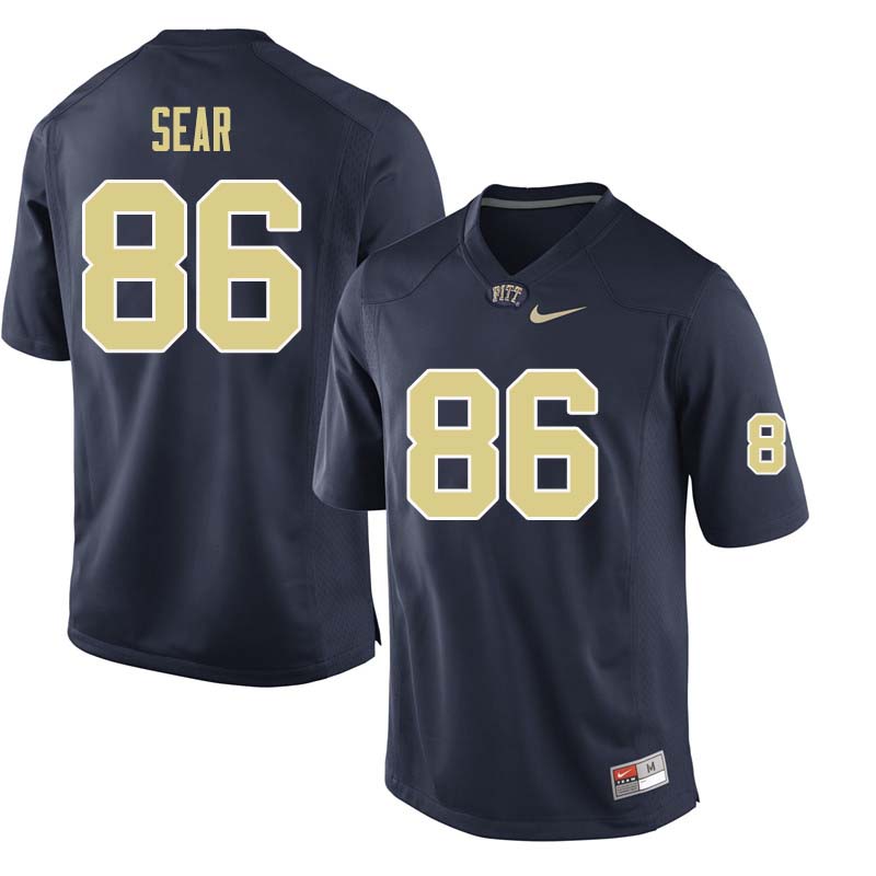 Men #86 Tyler Sear Pittsburgh Panthers College Football Jerseys Sale-Navy